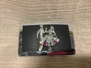 Vintage Western Square Dancing Belt Buckle - Picture 1 of 5