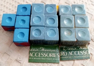 Billiards Cue Chalk / Willie Mosconi / 16 pieces - Picture 1 of 1