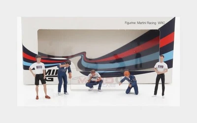 1:64 TRUESCALE Figures Set 5X Mechanics Team Martini Racing White Blue MGTAC24 - Immagine 1 di 2