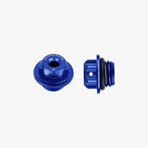 Bonamici M20x2.5 Blue Aluminium Oil Cap to fit Yamaha MT-09 2013-2025 - Picture 1 of 2
