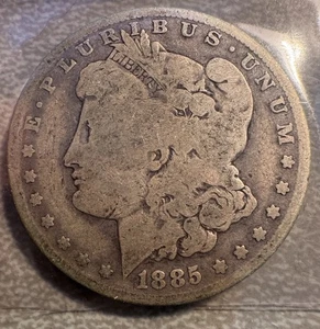 1885-O Morgan Silver Dollar – New Orleans Mint – Circulated - Picture 1 of 2