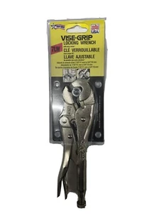 NEU VINTAGE 75. JAHRESTAG SCHRAUBSTOCK-GRIFF USA VERSTELLBAR VERRIEGELUNGSSCHLÜSSEL ZANGE 7LW - Bild 1 von 3