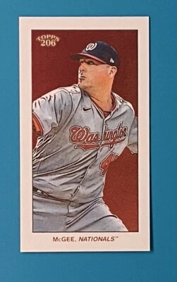 2022 Topps T206 Wave-5 Jake McGee Washington Nationals El Principe De Gales /16 Foto 1 de 2