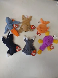 Ty Mini Teenie Beanie Babies Mcdonalds lot of 7 - Picture 1 of 10