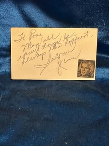 SALOME JENS „Star Trek Deep Space Nine“, „Sekunden“ signed Autogramm Karteikarte - Bild 1 von 2