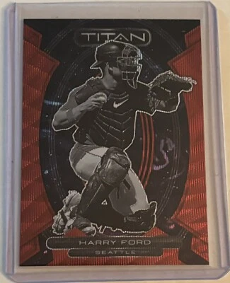 2023 Panini Chronicles Harry Ford red wave prizm #’d to 199 Mariners! - Image 1 of 2