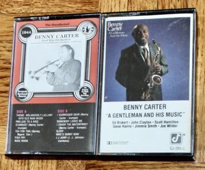 Benny Carter Uncollected Orchestra Gentleman Big Band Swing Jazz 2 lot cassette - Picture 1 of 3