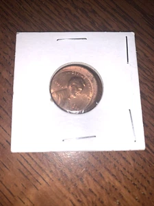1988 Lincoln Memorial cent penny 1C struck 25% off center, US Mint error coin - Picture 1 of 2