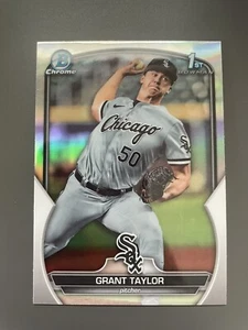 2023 Bowman Chrome Draft Refractor #BDC-8 Grant Taylor - Picture 1 of 2