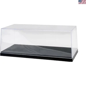 Elegant Clear Acrylic Display Case with Rectangular Base - 14 x 5 Inches - Picture 1 of 2