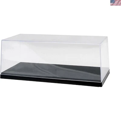 Elegant Clear Acrylic Display Case with Rectangular Base - 14 x 5 Inches - Image 1 of 2