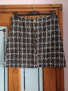 dorothy perkins Size 12 Black And Gold Skirt - Picture 1 of 5