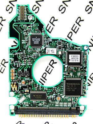 PCB - Toshiba 30GB MK3017GAP (HDD2159 K ZE01 T) B360214 A0/A0.04A Hard Drive - Image 1 of 4