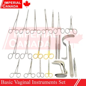 Juego de 43 instrumentos vaginales básicos quirúrgicos obstetra/ginecólogo grado alemán DS-1875 - Imagen 1 de 18