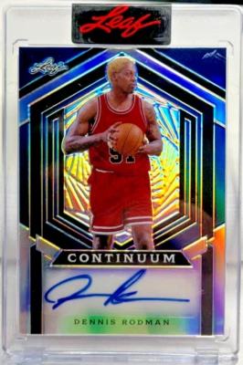 Dennis Rodman 2023 Leaf Continuum Autograph Auto #'d 61/95 CHICAGO BULLS/PISTONS - Image 1 of 2
