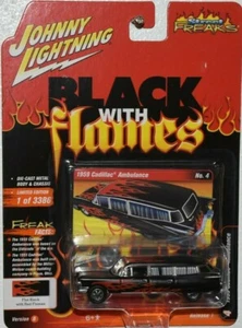 Johnny Lightning Street Freaks Flames 1959 Cadillac Ambulance Flames SF19 VS.B - Picture 1 of 9