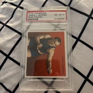 PSA 6 James J. Jeffries Prize Fighter 1910 T218 Champions Pop 13 2 Higher - Picture 1 of 2