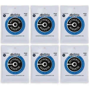 Martin MA240 Authentic Acoustic SP 80/20 Bronze Bluegrass Guitar Strings -6 PACK - Picture 1 of 3