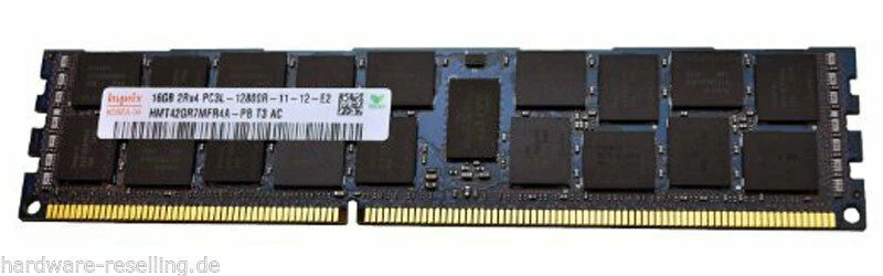Fujitsu 16GB PC3L 12800R 11 11 E2 D3 DDR3-1600 Reg ECC Serveur RAM RX300 S6 - Photo 1/1