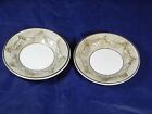 Vintage R. CAPODIMONTE M.A.S. 2 Saucers ONLY for Teacups w/ Cherub Motif- Italy