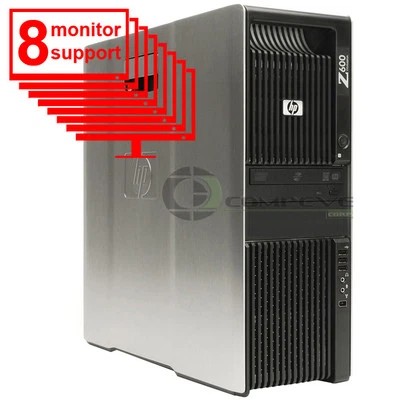 Trading 8 Monitor PC HP Z600 Computer 8 Core E5506 2.13Ghz 24GB 2TB - Image 1 of 2
