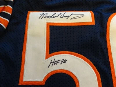 Mike Singletary HOF 98 Chicago Bears Jersey PSA/DNA Certified Auto Autograph - Image 1 of 4