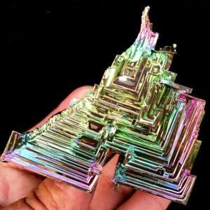 245g WOW! New RARE RAINBOW Bismuth Specimen-Mineral Gemstone UNIQUE ip1284 - Picture 1 of 12