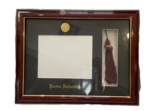 Purdue University Diploma Frame w/ Tassel 8x10 Mahogany/Hold Trim - Picture 1 of 7