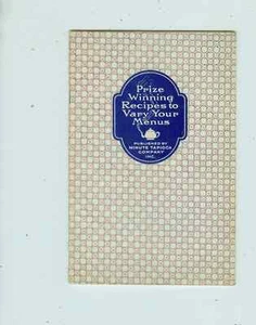 1927 Prize Winning Recipes to Vary Your Menus by Minute Tapioca - Imagen 1 de 2