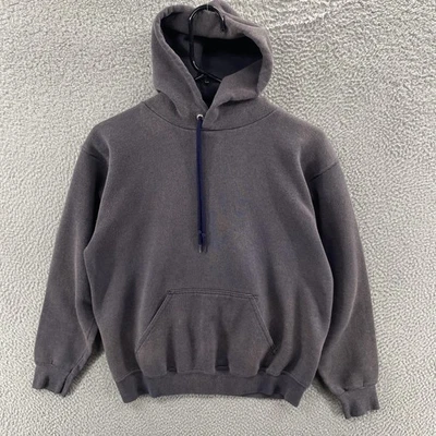 Sudadera con Capucha VINTAGE Tultex Para Hombre Mediana (Se Ajusta a Pequeña) Gris Hecha en EE. UU. Años 90 Foto 1 de 4