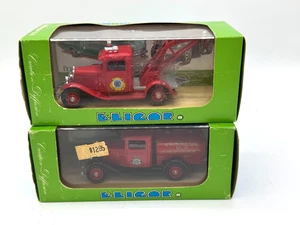 Eligor Diecast 1938 Ford San Francisco & Trenton Fire Truck Set of 2 NEW France - Picture 1 of 6