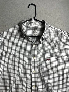 Peter Millar Arkansas Razorbacks Button Down Hemd Herren XL rot weiß kariert Baumwolle - Bild 1 von 10
