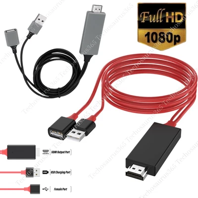 Adaptador Universal HDMI Cable Teléfono a TV HDTV AV para iPhone Android Tipo C 1080P Foto 1 de 4