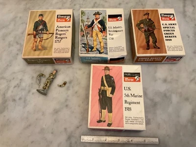 Choice of 5 Monogram Merite 5mm 1/32 scale soldiers Marine Ranger Green Beret .. - Image 1 of 2