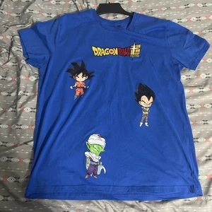 Dragon Ball Z Super Daima Blue T-shirt XL Goku Piccolo Vegeta Embroidery Anime - Picture 1 of 10