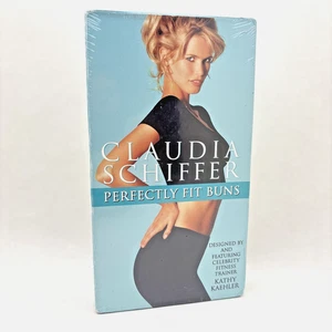 Claudia Schiffer - Perfectly Fit Buns (VHS, 1995) Vintage Exercise NEW SEALED - Picture 1 of 4