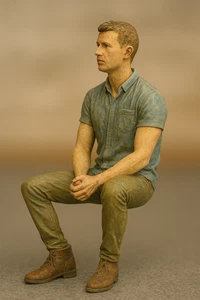 M17 Seated Figure – Scale Model Diorama Accessory - Picture 1 of 27