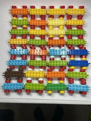 Lego Duplo 33 Train No.1 Wheels Cab Parts Pieces Lot Track  - Image 1 of 4