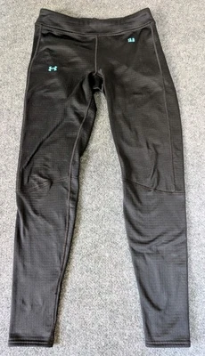 Under Armour ColdGear 3.0 Fitted Leggings Womens Sz S Baselayer Black  - Image 1 of 4
