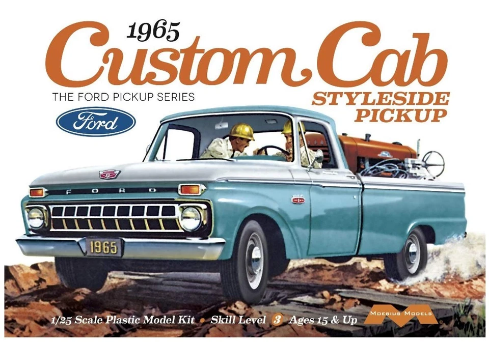 Moebius Models MMK1234 1:25 1965 Ford Custom Cab Styleside (US IMPORT) - Image 1 of 1