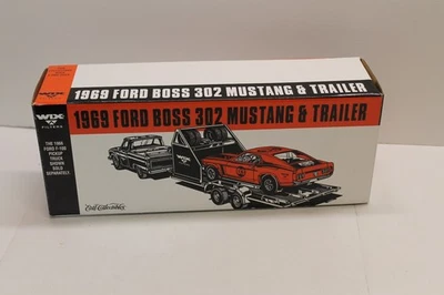 Wix Filters Diecast 1969 Ford Boss 302 Mustang & Trailer  by ERTL - NEW IN BOX ! - Image 1 of 4