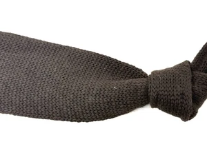 Neu mit Etikett Isaia Napoli Made in Italy schokoladenfarbener Strickpullover Rand eckige Spitze zum Binden NR - Bild 1 von 5