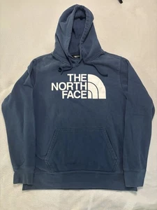 The North Face Hoodie Herren L Blau Pullover Outdoor Big Logo Gorpcore Wandern - Bild 1 von 9