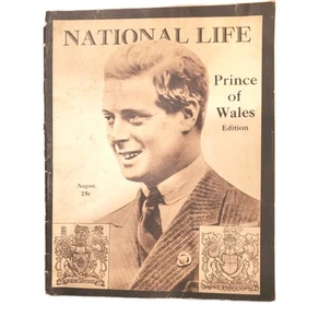 1929 National Life Magazine August - Rare Full King Edward VIII Prince of Wales - Imagen 1 de 5