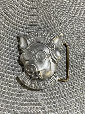 RARE  KSHE-95 ST. LOUIS REAL ROCK RADIO BELT BUCKLE-SWEETMEAT-HTF - Image 1 of 4