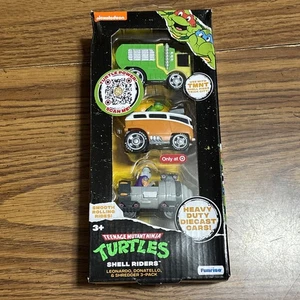 Teenage Mutant Ninja Turtles Shell Riders Pack of 3 Heavy Duty Diecast Cars NIB - Picture 1 of 2