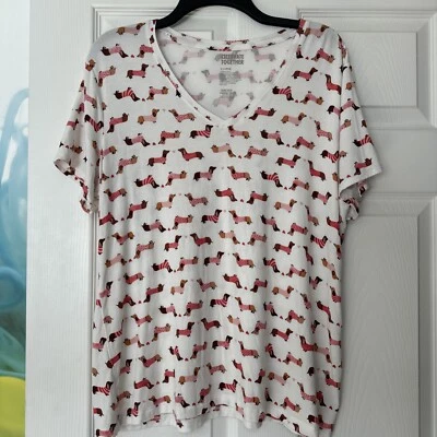 Camisa Dachshund XL Perro En Suéteres Corazones Amor Rojo Animales Invierno Regalo de Navidad Foto 1 de 4