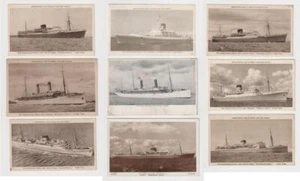 Union Castle Line, vapores Royal Mail, etc x 9 postales. Todo menos uno sin usar. - Imagen 1 de 1