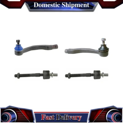 Extremo de barra de amarre exterior interior delantero Mevotech 4 piezas para Honda Civic 1988 1989 1990 Foto 1 de 4