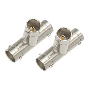 2pcs BNC Splitter Adapter 75 Ohm BNC Female to Dual Female for SDI HD-SDI Scope - Picture 1 of 7